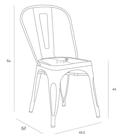 KRZESŁO Paris D2.DESIGN miedziane insp. Tolix METAL LAKIEROWANY ELEGANCKIE WYGODNE I STABILNE KRZESŁO Paris D2.DESIGN miedziane insp. Tolix METAL LAKIEROWANY ELEGANCKIE WYGODNE I STABILNE