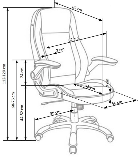 Halmar SATURN fotel obrotowy gabinetowy popiel biały TILT Halmar SATURN fotel obrotowy gabinetowy popiel biały TILT