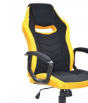 SIGNAL FOTEL OBROTOWY CAMARO CZARNY/ŻÓŁTY 140 kg gamingowy krzesło do biurka Gamingowe