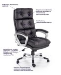 Halmar STRATOS fotel gabinetowy czarny Halmar STRATOS fotel gabinetowy czarny