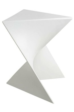 King Home Geometryczny Stolik ZIK biały - polipropylen mat