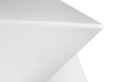 King Home Geometryczny Stolik ZIK biały - polipropylen mat