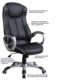Halmar TAURUS fotel gabinetowy czarny Halmar TAURUS fotel gabinetowy czarny