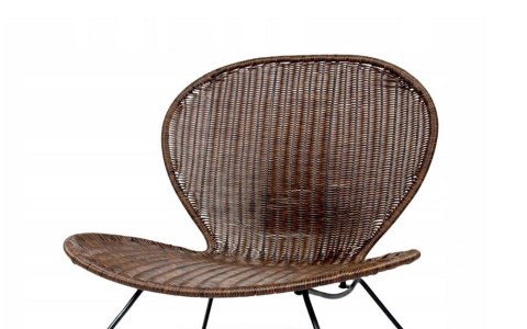 Halmar TROY fotel l wypoczynkowy brązowy materiał: stal malowana proszkowo / rattan syntetyczny Halmar TROY fotel l wypoczynkowy brązowy materiał: stal malowana proszkowo / rattan syntetyczny