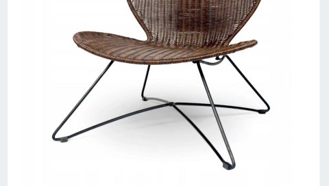 Halmar TROY fotel l wypoczynkowy brązowy materiał: stal malowana proszkowo / rattan syntetyczny Halmar TROY fotel l wypoczynkowy brązowy materiał: stal malowana proszkowo / rattan syntetyczny