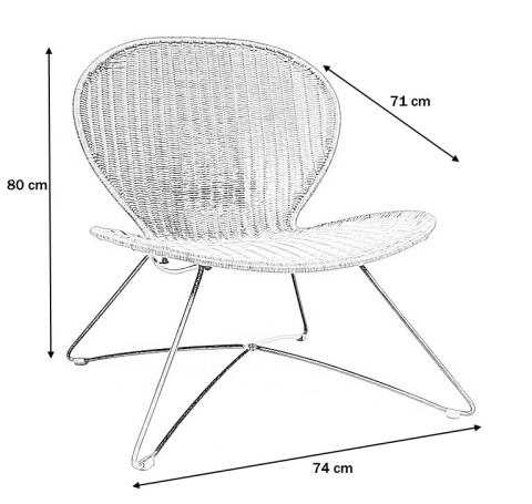 Halmar TROY fotel l wypoczynkowy brązowy materiał: stal malowana proszkowo / rattan syntetyczny Halmar TROY fotel l wypoczynkowy brązowy materiał: stal malowana proszkowo / rattan syntetyczny