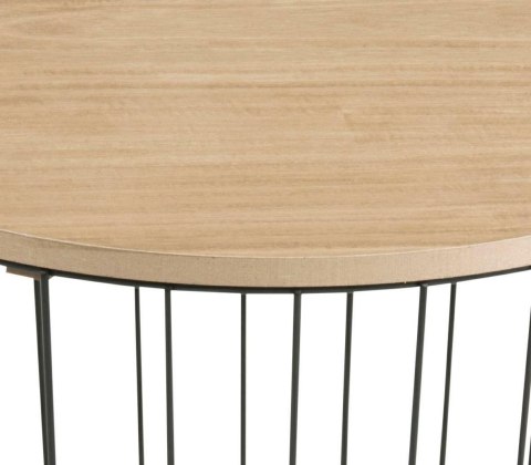 ACTONA Stolik LOTUS L black/wood ACTONA Stolik LOTUS L black/wood