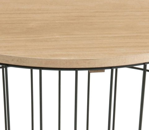 ACTONA Stolik LOTUS L black/wood ACTONA Stolik LOTUS L black/wood