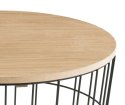 ACTONA Stolik LOTUS L black/wood ACTONA Stolik LOTUS L black/wood
