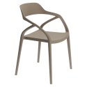 D2.DESIGN Krzesło Salo szare jasne tworzywo PP do kuchi jadalni restauracji recepcji D2.DESIGN Krzesło Salo szare jasne tworzywo PP do kuchi jadalni restauracji recepcji