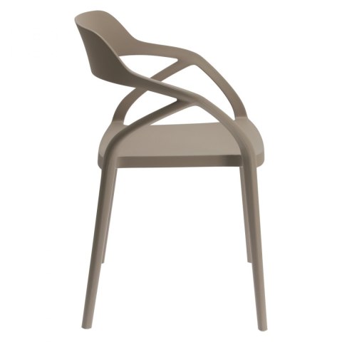 D2.DESIGN Krzesło Salo szare jasne tworzywo PP do kuchi jadalni restauracji recepcji D2.DESIGN Krzesło Salo szare jasne tworzywo PP do kuchi jadalni restauracji recepcji