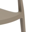 D2.DESIGN Krzesło Salo szare jasne tworzywo PP do kuchi jadalni restauracji recepcji D2.DESIGN Krzesło Salo szare jasne tworzywo PP do kuchi jadalni restauracji recepcji