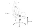 SIGNAL FOTEL OBROTOWY Q-352 SZARY TKANINA TILT