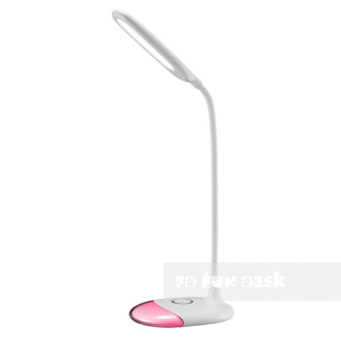 Fun Desk Lampka biała biurkowa LED L4 RGB + USB Fun Desk Lampka biała biurkowa LED L4 RGB + USB