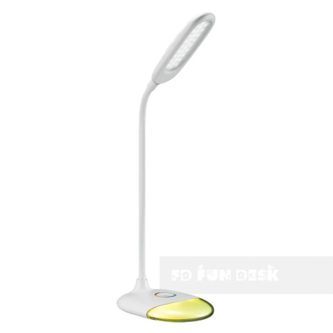 Fun Desk Lampka biała biurkowa LED L4 RGB + USB Fun Desk Lampka biała biurkowa LED L4 RGB + USB