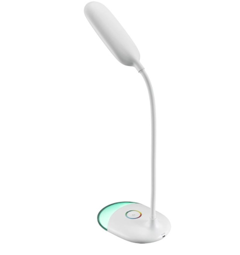 Fun Desk Lampka biała biurkowa LED L4 RGB + USB Fun Desk Lampka biała biurkowa LED L4 RGB + USB