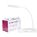 Fun Desk Lampka biała biurkowa LED L4 RGB + USB Fun Desk Lampka biała biurkowa LED L4 RGB + USB
