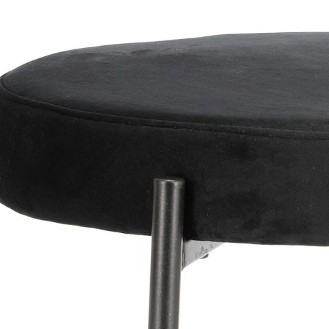 KRZESŁO Camile Intesi Velvet CZARNE TAPICEROWANE tkanina stelaż metalowy LEKKIE I WYGODNE KRZESŁO Camile Intesi Velvet CZARNE TAPICEROWANE tkanina stelaż metalowy LEKKIE I WYGODNE