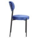 Intesi Krzesło Camile Velvet niebieskie