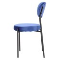 Intesi Krzesło Camile Velvet niebieskie
