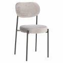 KRZESŁO SZARE tapicerowane Camile Velvet Intesi NOGI METAL malowany proszkowo CZARNE do jadalni restauracji recepcji KRZESŁO SZARE tapicerowane Camile Velvet Intesi NOGI METAL malowany proszkowo CZARNE do jadalni restauracji recepcji