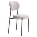 KRZESŁO SZARE tapicerowane Camile Velvet Intesi NOGI METAL malowany proszkowo CZARNE do jadalni restauracji recepcji KRZESŁO SZARE tapicerowane Camile Velvet Intesi NOGI METAL malowany proszkowo CZARNE do jadalni restauracji recepcji
