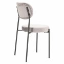 KRZESŁO SZARE tapicerowane Camile Velvet Intesi NOGI METAL malowany proszkowo CZARNE do jadalni restauracji recepcji KRZESŁO SZARE tapicerowane Camile Velvet Intesi NOGI METAL malowany proszkowo CZARNE do jadalni restauracji recepcji