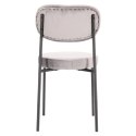 KRZESŁO SZARE tapicerowane Camile Velvet Intesi NOGI METAL malowany proszkowo CZARNE do jadalni restauracji recepcji KRZESŁO SZARE tapicerowane Camile Velvet Intesi NOGI METAL malowany proszkowo CZARNE do jadalni restauracji recepcji