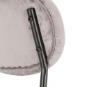 KRZESŁO SZARE tapicerowane Camile Velvet Intesi NOGI METAL malowany proszkowo CZARNE do jadalni restauracji recepcji KRZESŁO SZARE tapicerowane Camile Velvet Intesi NOGI METAL malowany proszkowo CZARNE do jadalni restauracji recepcji