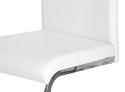 Halmar K250 krzesło na płozach ekoskóra biały/chrom Halmar K250 krzesło na płozach ekoskóra biały/chrom