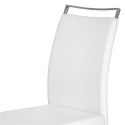 Halmar K250 krzesło na płozach ekoskóra biały/chrom Halmar K250 krzesło na płozach ekoskóra biały/chrom