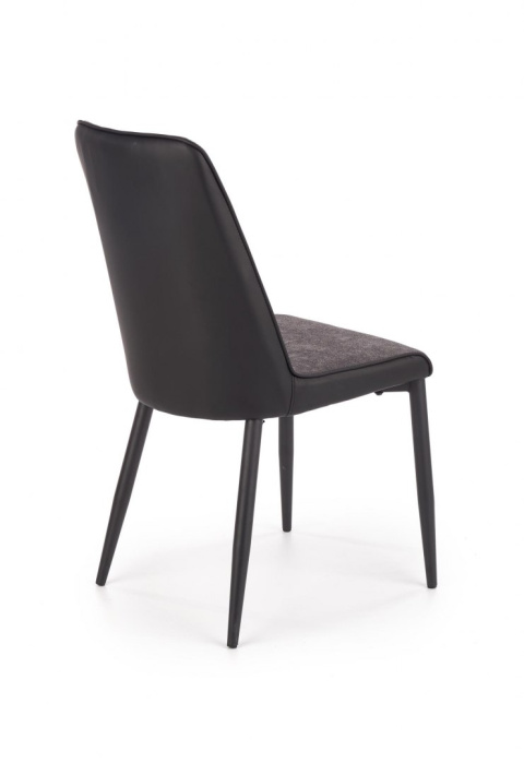 Halmar K368 krzesło popielate / czarne tkanina+ekoskóra/metal Halmar K368 krzesło popielate / czarne tkanina+ekoskóra/metal