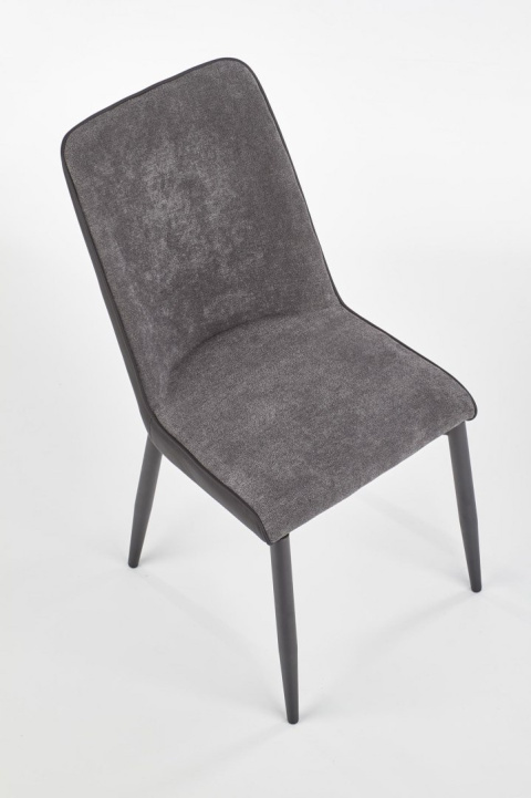 Halmar K368 krzesło popielate / czarne tkanina+ekoskóra/metal Halmar K368 krzesło popielate / czarne tkanina+ekoskóra/metal