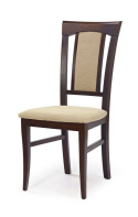 Halmar KONRAD krzesło ciemny orzech / tap: Torent Beige Halmar KONRAD krzesło ciemny orzech / tap: Torent Beige