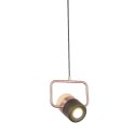 King Home Lampa wisząca BLINK 1 czarna miedziana- LED aluminium tworzywo regulowana King Home Lampa wisząca BLINK 1 czarna miedziana- LED aluminium tworzywo regulowana