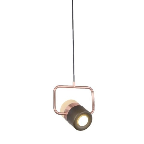 King Home Lampa wisząca BLINK 1 czarna miedziana- LED aluminium tworzywo regulowana King Home Lampa wisząca BLINK 1 czarna miedziana- LED aluminium tworzywo regulowana
