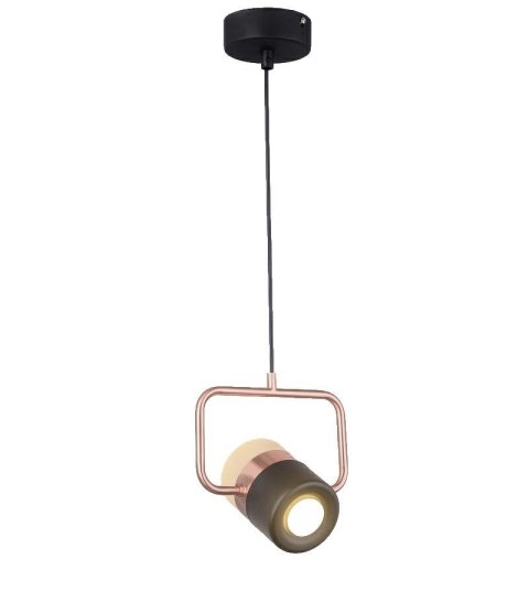 King Home Lampa wisząca BLINK 1 czarna miedziana- LED aluminium tworzywo regulowana King Home Lampa wisząca BLINK 1 czarna miedziana- LED aluminium tworzywo regulowana