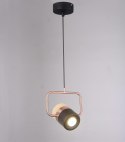 King Home Lampa wisząca BLINK 1 czarna miedziana- LED aluminium tworzywo regulowana King Home Lampa wisząca BLINK 1 czarna miedziana- LED aluminium tworzywo regulowana