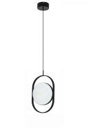King Home Lampa wisząca SPINNER MINI 26 czarna - LED, aluminium tworzywo mleczny King Home Lampa wisząca SPINNER MINI 26 czarna - LED, aluminium tworzywo mleczny