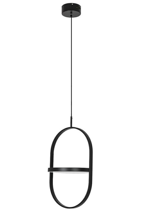 King Home Lampa wisząca SPINNER MINI 26 czarna - LED, aluminium tworzywo mleczny King Home Lampa wisząca SPINNER MINI 26 czarna - LED, aluminium tworzywo mleczny