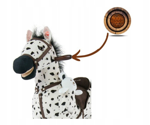 Milly Mally Koń Konik na biegunach Mustang Black Dot Czarny miś w zestawie rusza pyskiem i ogonem interaktywne uszko Milly Mally Koń Konik na biegunach Mustang Black Dot Czarny miś w zestawie rusza pyskiem i ogonem interaktywne uszko