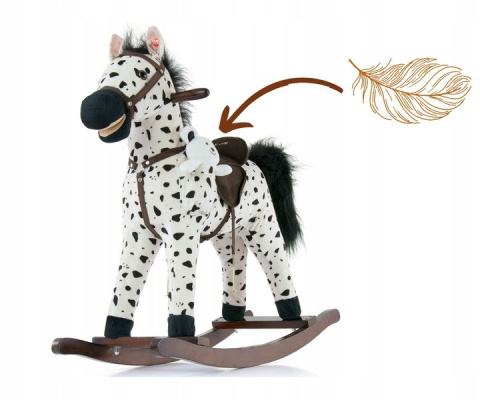 Milly Mally Koń Konik na biegunach Mustang Black Dot Czarny miś w zestawie rusza pyskiem i ogonem interaktywne uszko Milly Mally Koń Konik na biegunach Mustang Black Dot Czarny miś w zestawie rusza pyskiem i ogonem interaktywne uszko