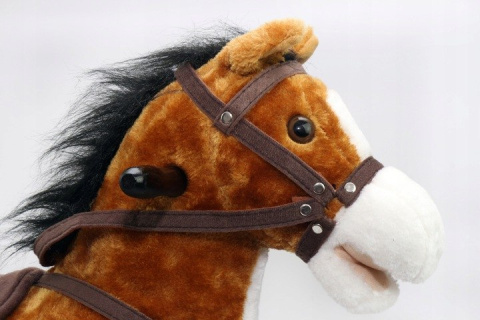 Milly Mally Koń Konik na biegunach Mustang jasny brąz rusza pyskiem i ogonem interaktywne uszko 18m+ Milly Mally Koń Konik na biegunach Mustang jasny brąz rusza pyskiem i ogonem interaktywne uszko 18m+