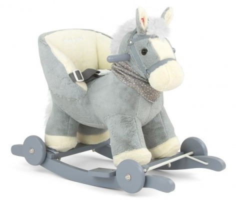 Milly Mally Koń Konik na biegunach lub kółkach Polly Gray Szary interaktywne uszka regulowane pasy kantar 12 m+ Milly Mally Koń Konik na biegunach lub kółkach Polly Gray Szary interaktywne uszka regulowane pasy kantar 12 m+