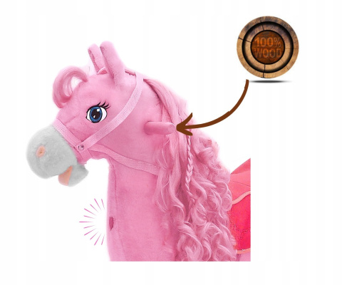 Milly Mally Koń Konik na biegunach Princess Różowy świecące serduszko rusza pyskiem i ogonem wydaje odgłosy Milly Mally Koń Konik na biegunach Princess Różowy świecące serduszko rusza pyskiem i ogonem wydaje odgłosy