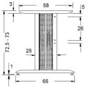 STELAŻ BIURKA CD/S - Aluminium nogi noga metalowa