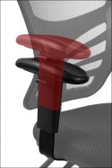 Fotel obrotowy HG-0001H CZARNY - krzesło biurowe do biurka - TILT, ZAGŁÓWEK