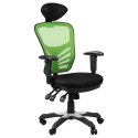 Fotel obrotowy HG-0001H ZIELONY - krzesło biurowe do biurka - TILT, ZAGŁÓWEK Fotel obrotowy HG-0001H ZIELONY - krzesło biurowe do biurka - TILT, ZAGŁÓWEK