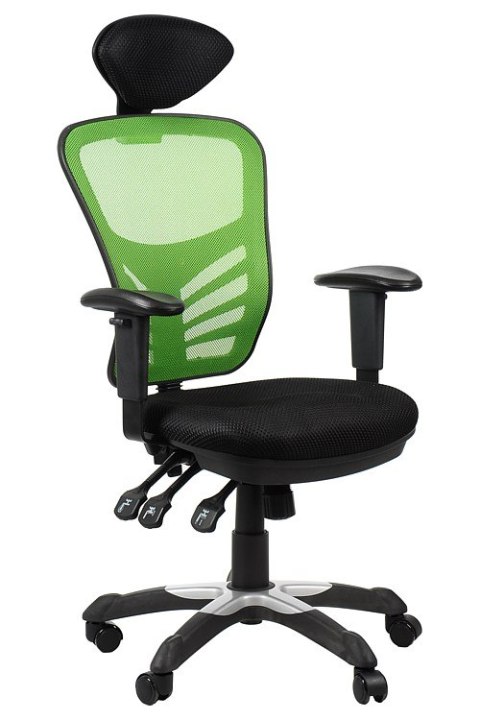 Fotel obrotowy HG-0001H ZIELONY - krzesło biurowe do biurka - TILT, ZAGŁÓWEK Fotel obrotowy HG-0001H ZIELONY - krzesło biurowe do biurka - TILT, ZAGŁÓWEK