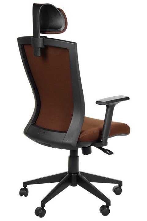 Fotel obrotowy HG-0004F BRĄZ - krzesło biurowe do biurka - TILT, ZAGŁÓWEK Fotel obrotowy HG-0004F BRĄZ - krzesło biurowe do biurka - TILT, ZAGŁÓWEK